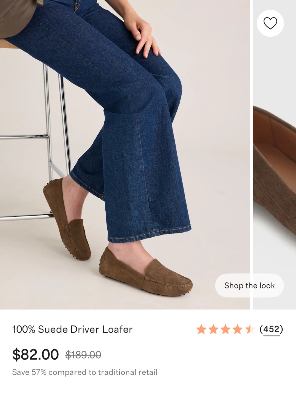 Quince Brown Suede Driving Moccasins - Picture 2 of 5